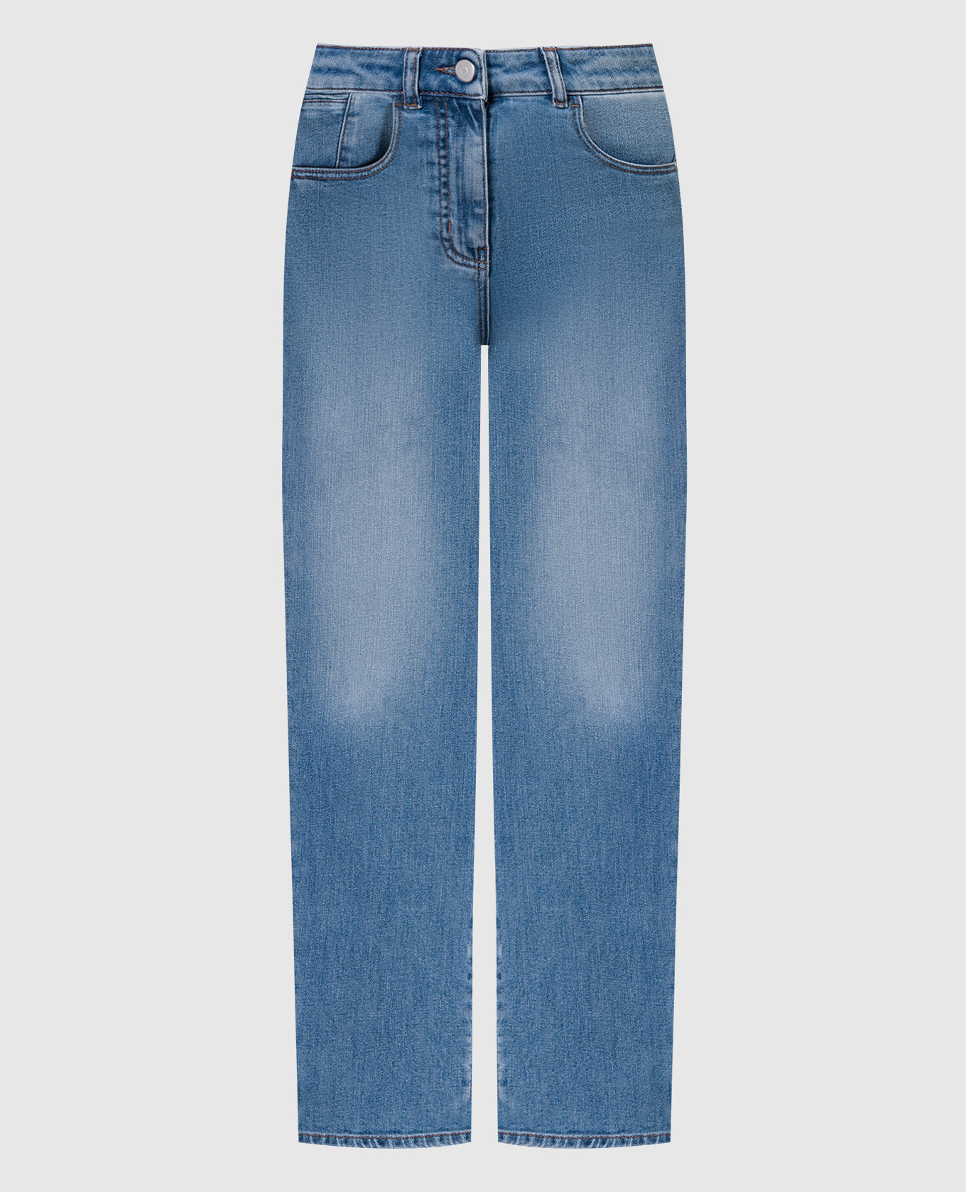 

Blue jeans with a distressed effect Peserico