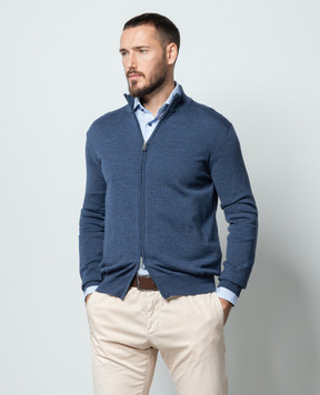 Cashmere&Whiskey Blue woolen cardigan 97396