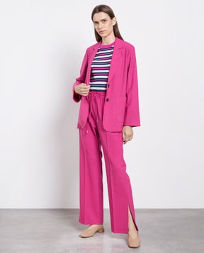 Max & Co Pink pants with slits GRISSINO