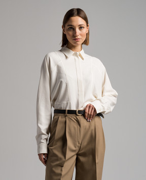 Toteme White silk blouse 241WRT989FB0073