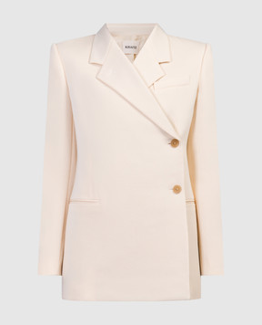 Khaite Beige double-breasted jacket 6115561W561
