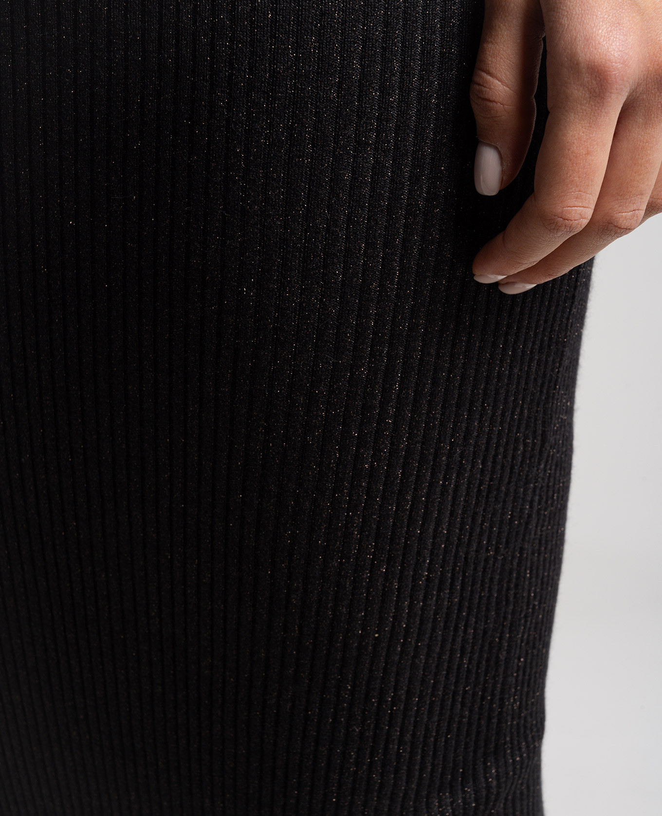 Black striped skirt with lurex Brunello Cucinelli 5