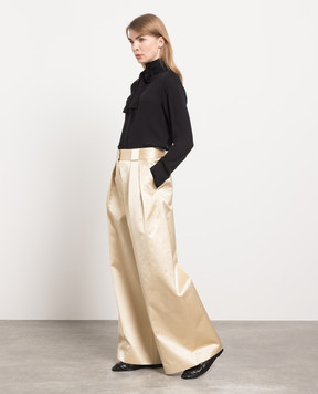 Khaite RICO golden palazzos 3100162W162