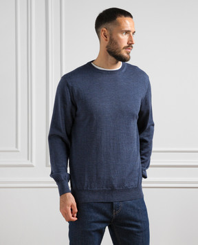 Cashmere&Whiskey Blue woolen jumper 92392