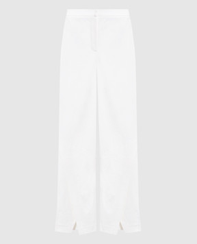 Twinset White flared pants with slits 232TP2084