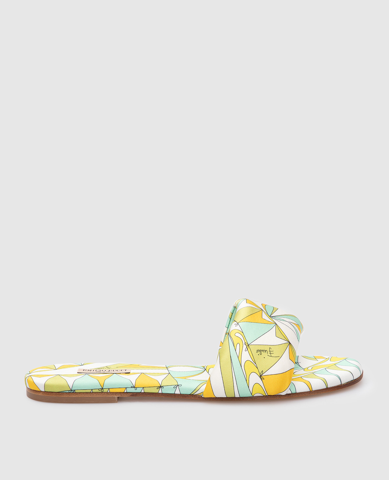 

Green slippers in Bandierine pattern EMILIO PUCCI, Pink