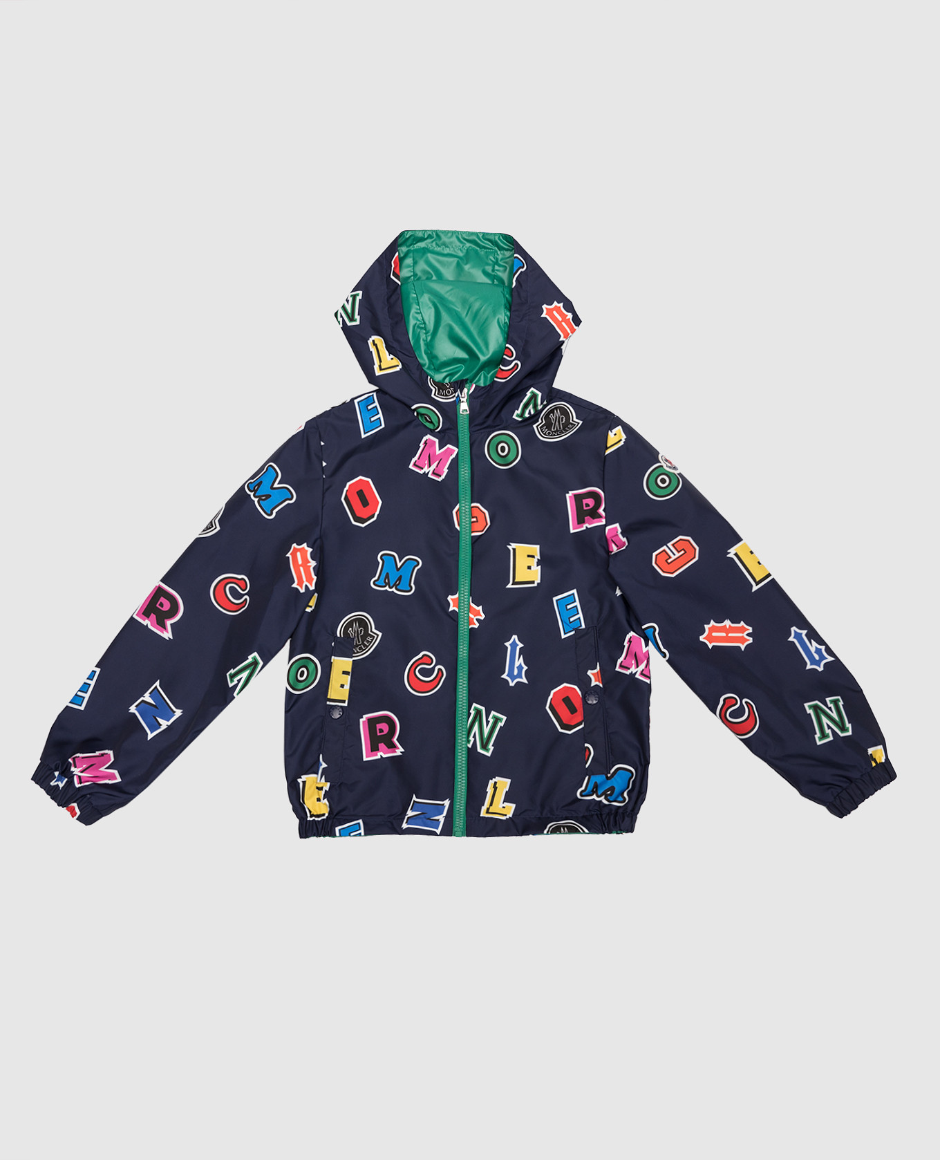

Children's two-sided Delbee logo windbreaker Moncler ENFANT, Blue
