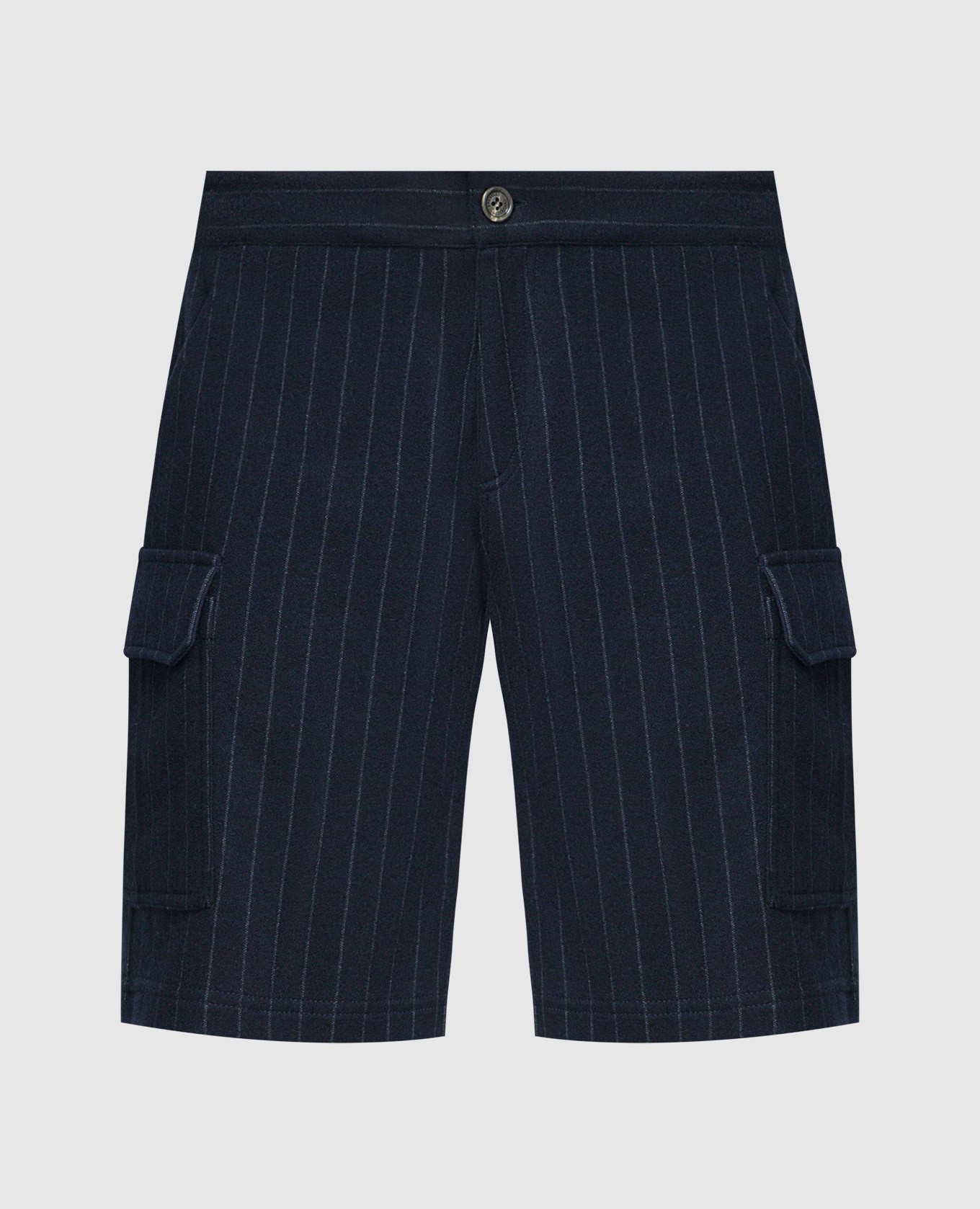 Blue striped shorts brunello cucinelli