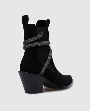 Rene Caovilla Black suede boots C11813065
