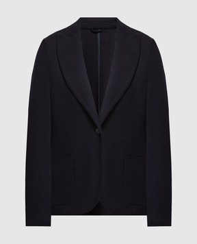 Enrico Mandelli Blue cashmere jacket A5D0225239