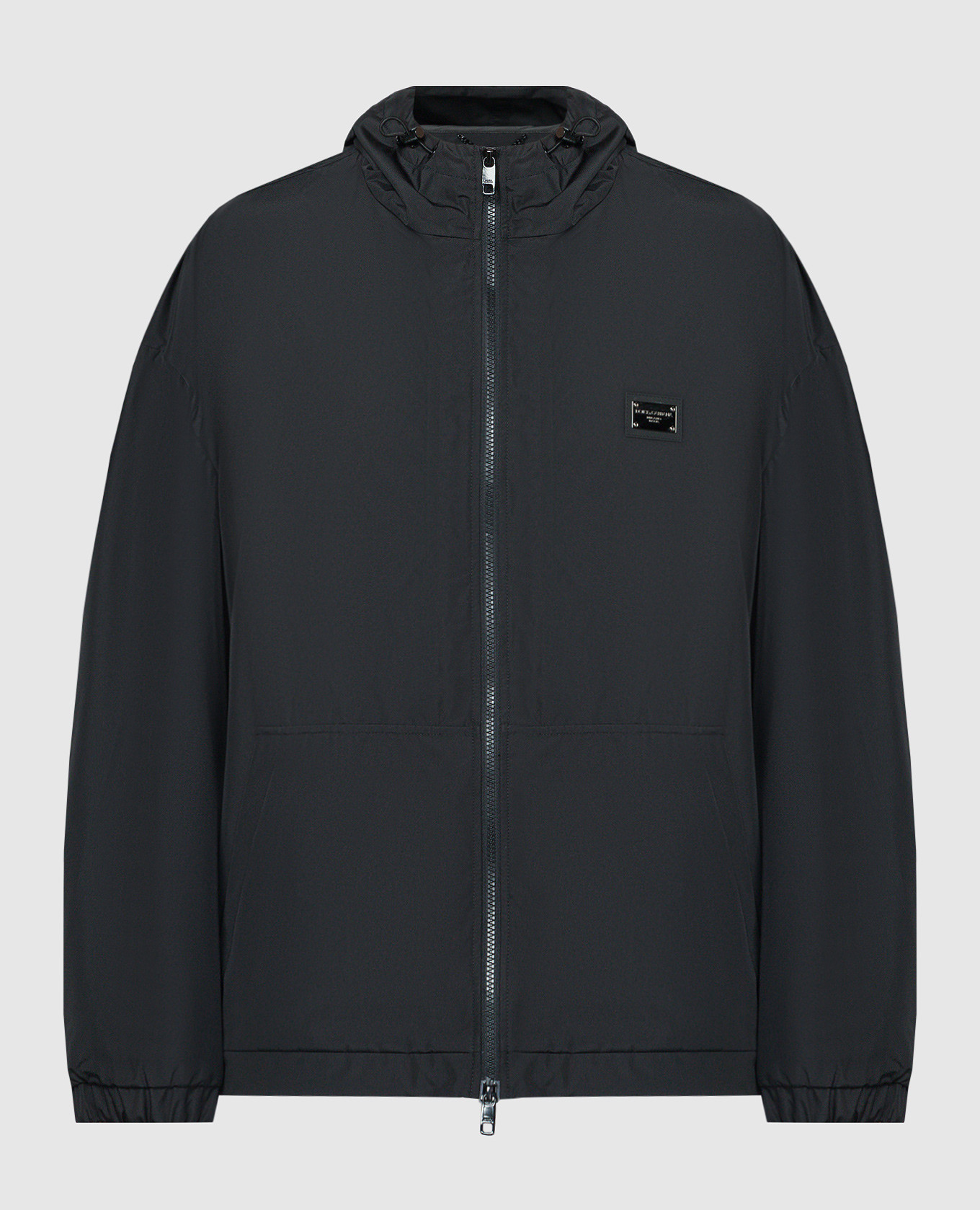 

Black windbreaker with logo patch Dolce&Gabbana