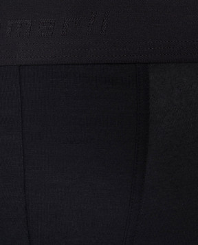Zimmerli Pureness logo boxer briefs in black 7001343