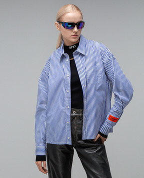 Heron Preston White striped shirt HWGE005F23FAB001