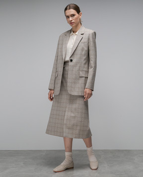 CO Beige checked jacket 6967MPWS