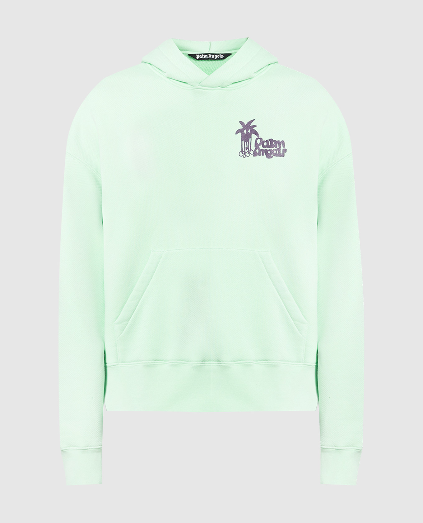 

Green hoodie with a print Palm Angels