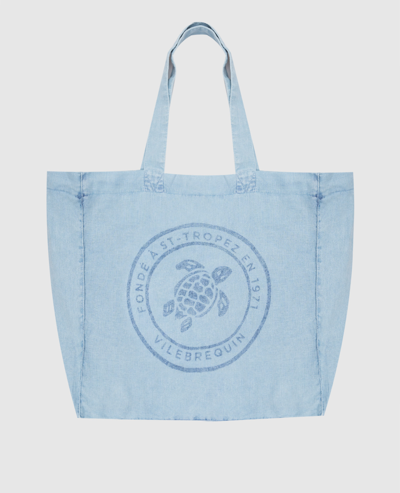 

Babel blue linen beach bag Vilebrequin, Голубой