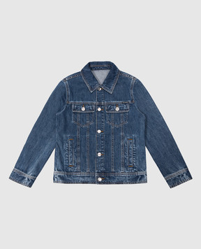 Dolce&Gabbana Children's blue denim jacket with logo L41B95LDC2556