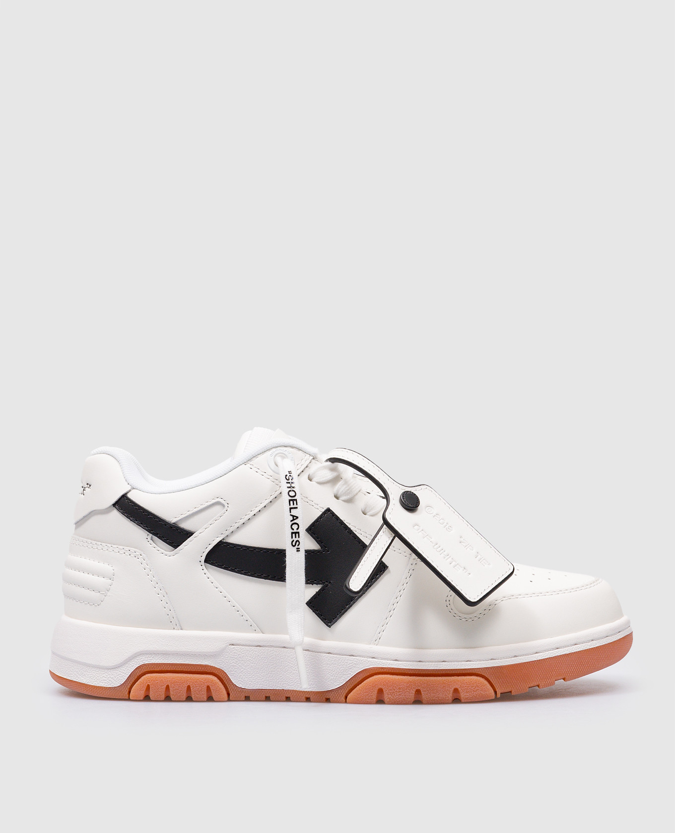 Out of office white leather sneakers with contrasting logo off-white