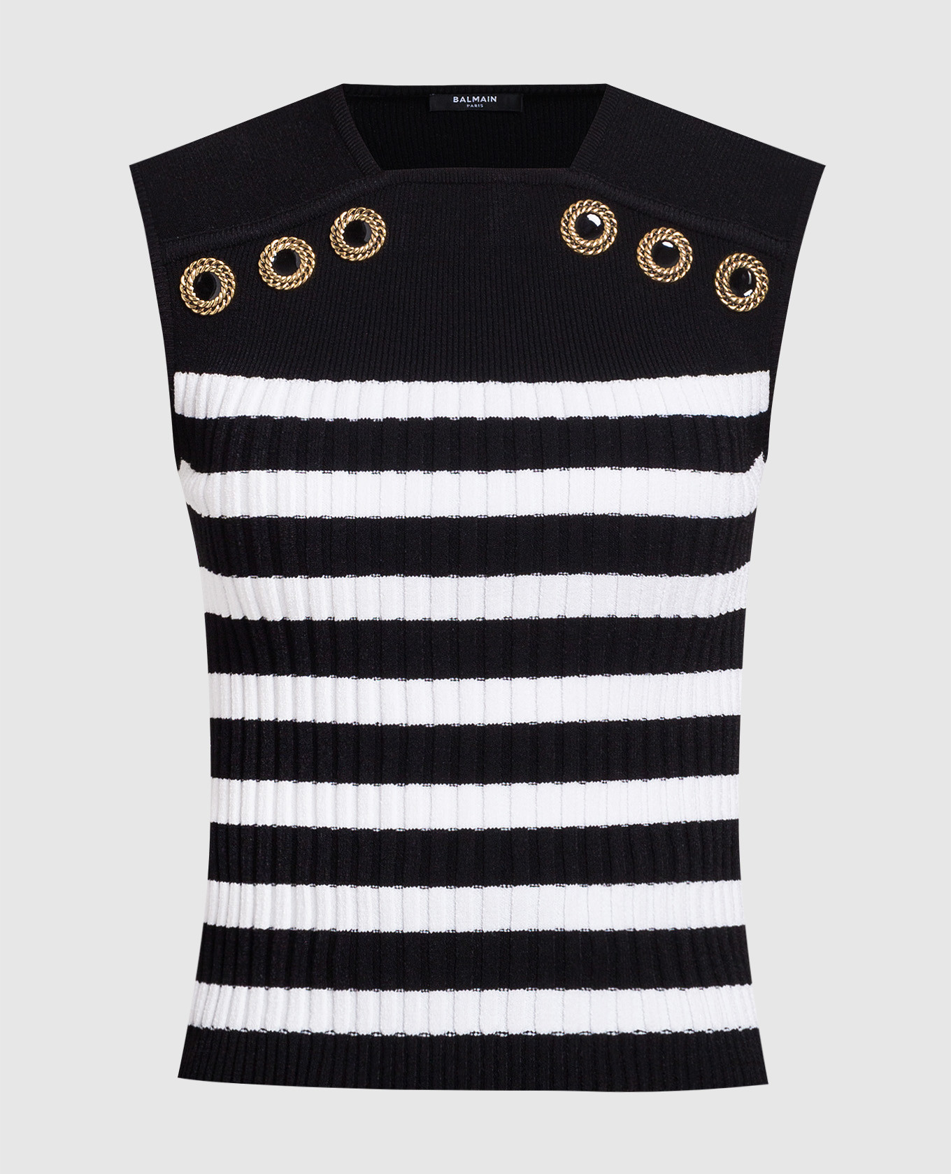 

Black striped top Balmain
