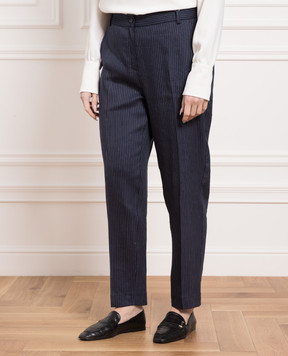 Marina Rinaldi Blue striped pants REGIO