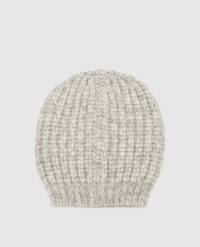 Peserico Gray cap in a textured pattern S36150F0309196