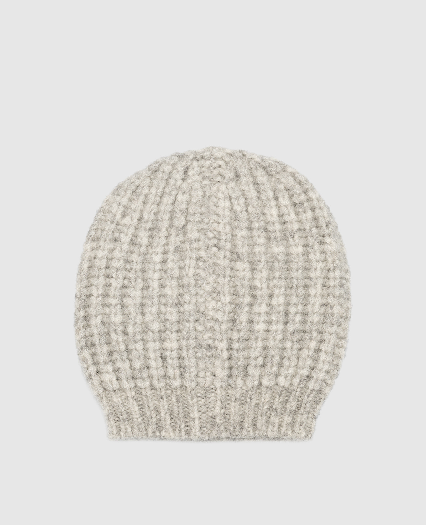 Gray cap in a textured pattern Peserico 3