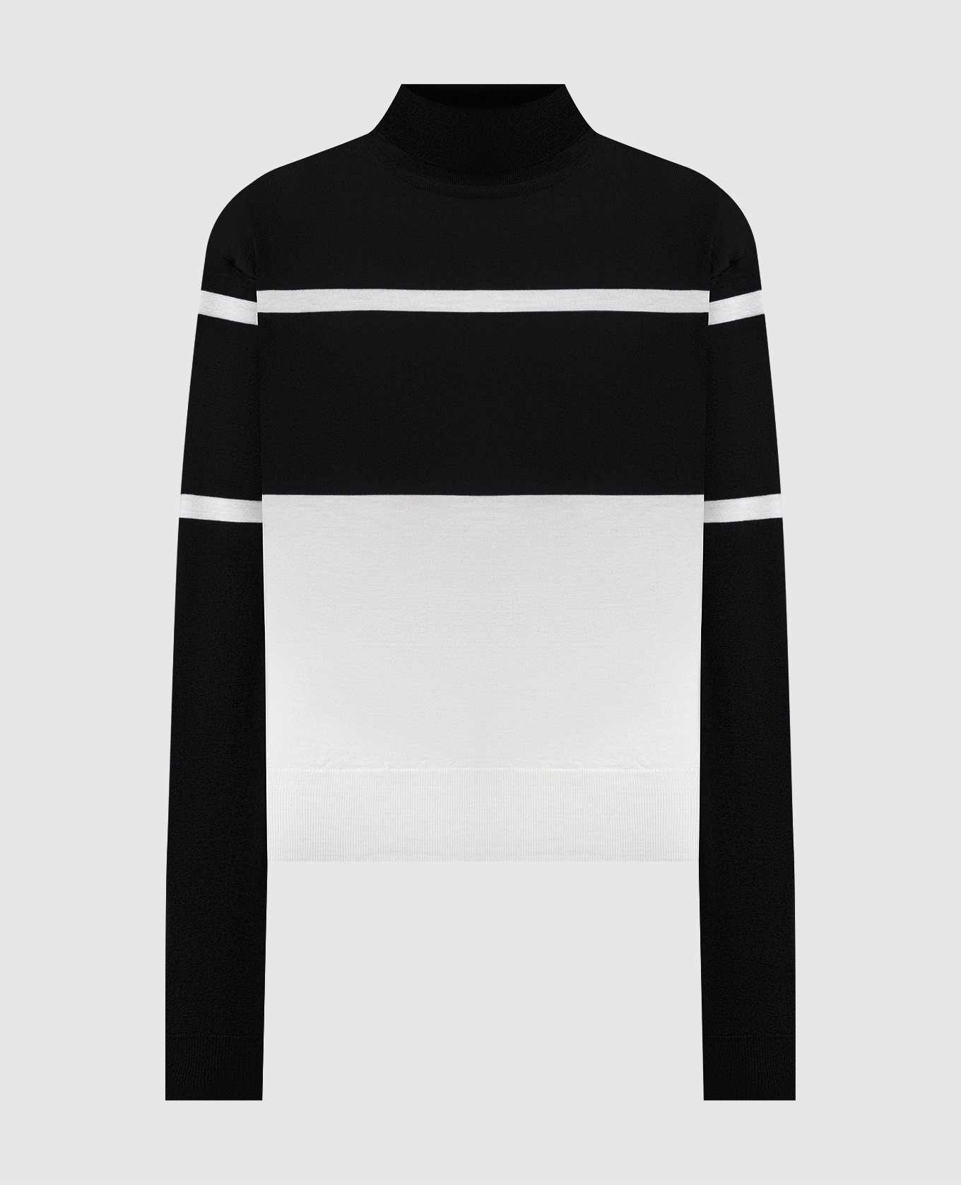 

Golf Vita made of wool John Smedley, Black