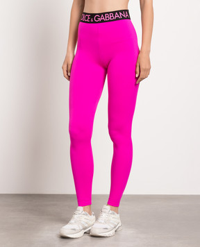 Dolce&Gabbana Pink logo leggings FTB5TTFUGCZ