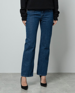 Off-White Blue jeans with logo patch OWYA059C99DEN001