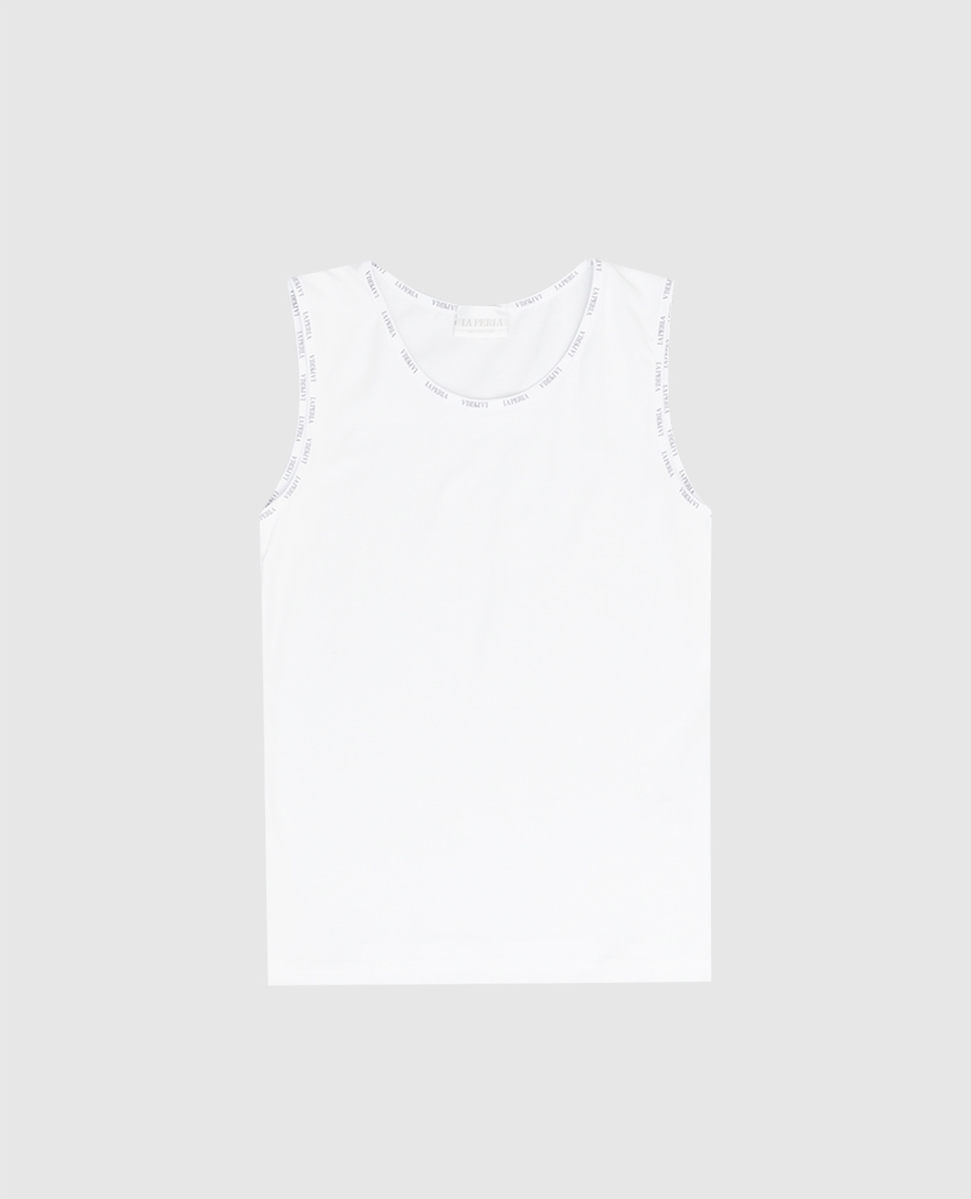 Children&#39;s white t-shirt with logo LA PERLA