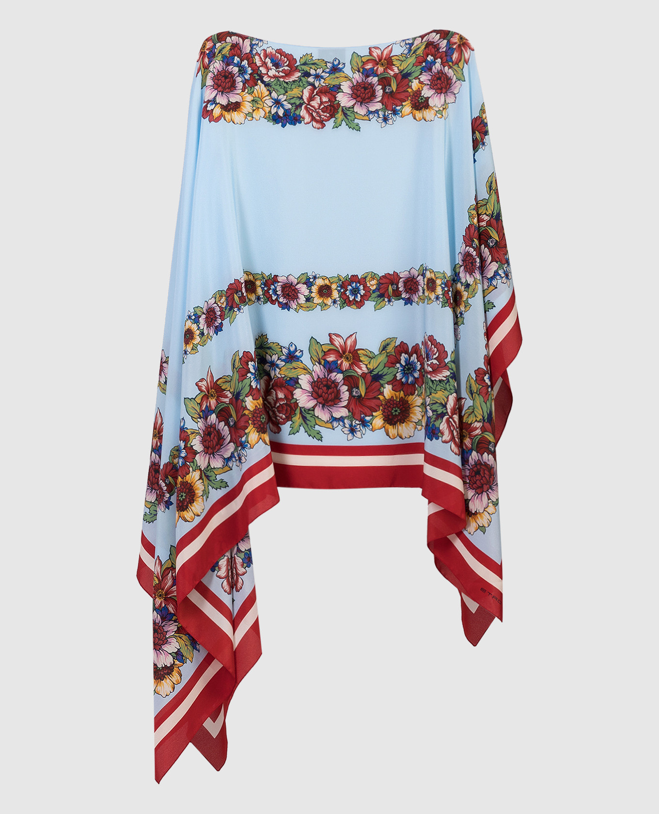 

Poncho in floral print Etro, Разноцветный