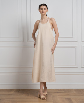 Peserico Beige dress with drapery S0211701509