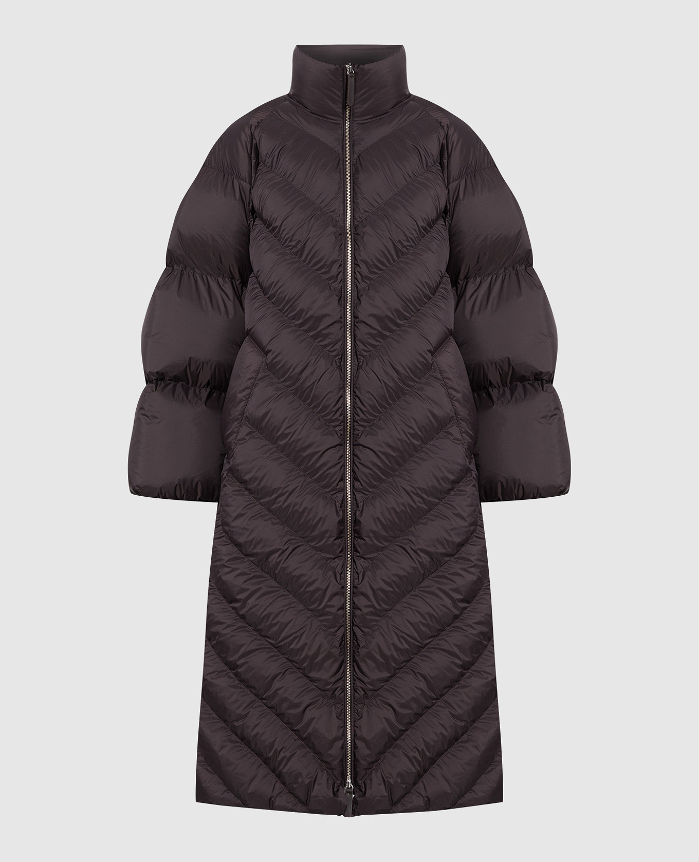 Dark brown down jacket khaite