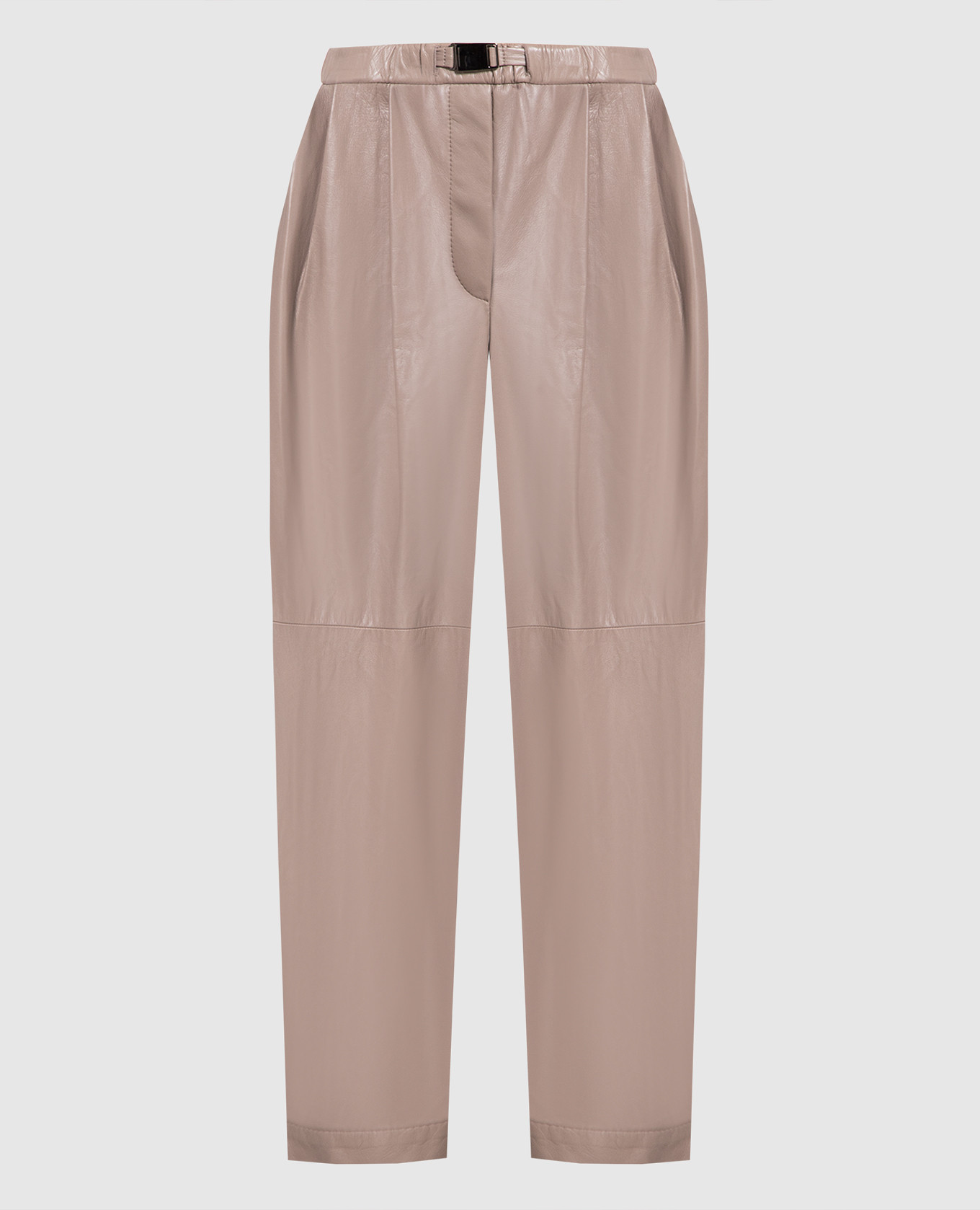 

Beige leather pants Brunello Cucinelli