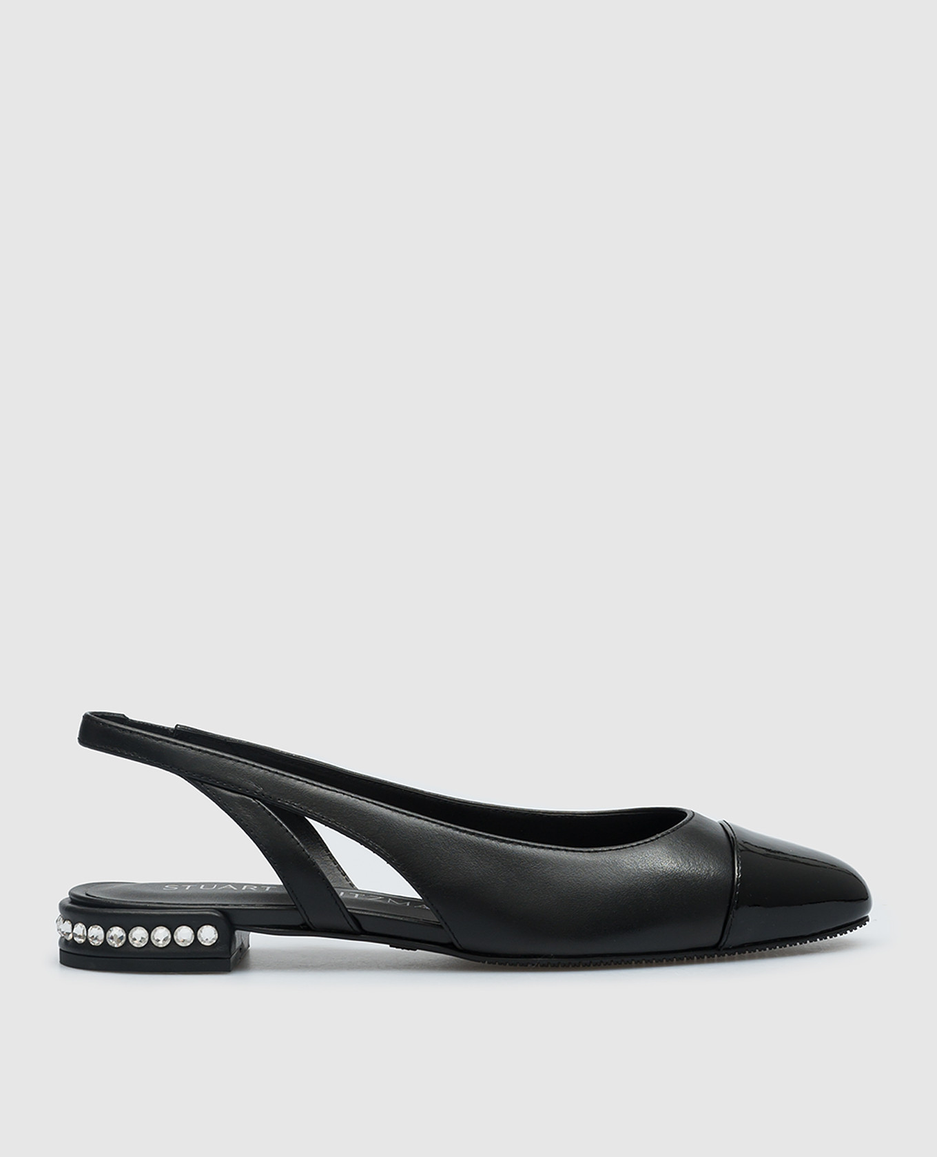 

Crystal black leather slingbacks with crystals Stuart Weitzman