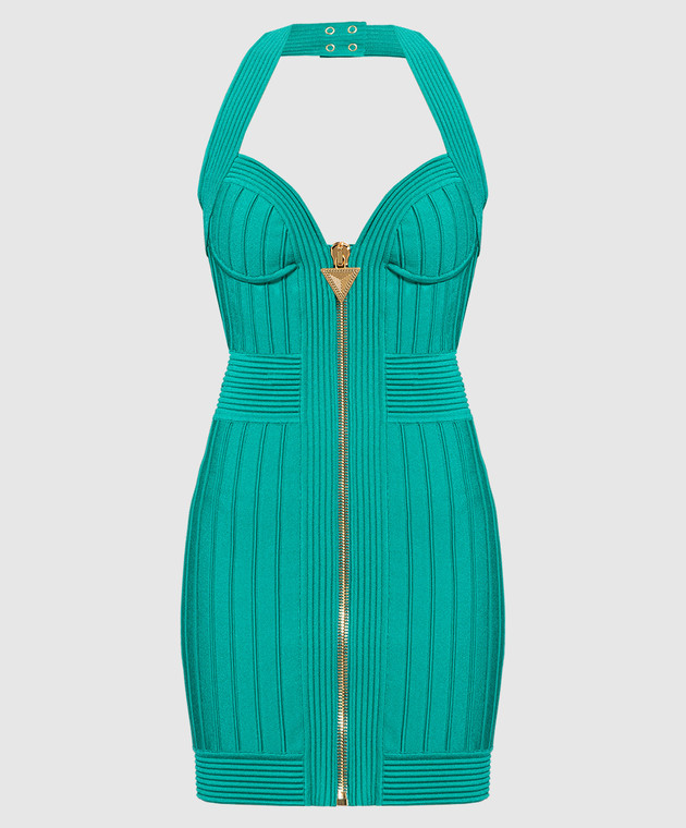 Balmain - Green bustier dress AF1R4145KD80 - shop with Denmark delivery at  Symbol