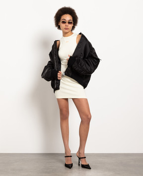 Off-White Beige mini dress with logo OWDB463S23JER001