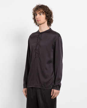 Tom Ford Brown silk pajama shirt T4H161010