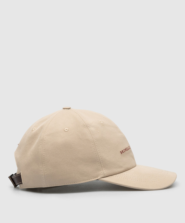 Brunello Cucinelli - Beige cap with logo M252D9992 - shop with