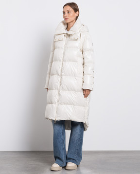 Stilnology White down jacket with logo 65T508BIS