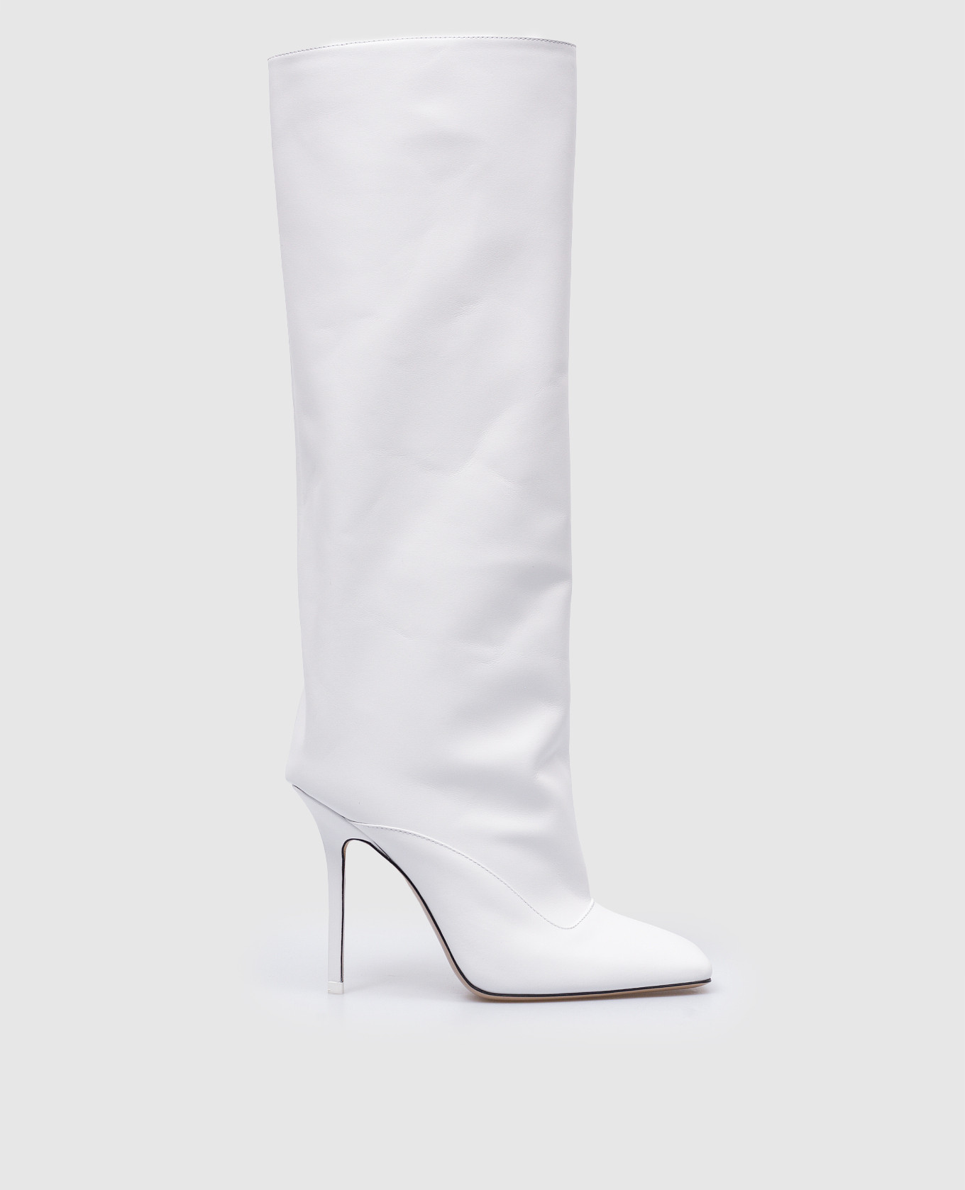 The Attico Sienna white leather boots