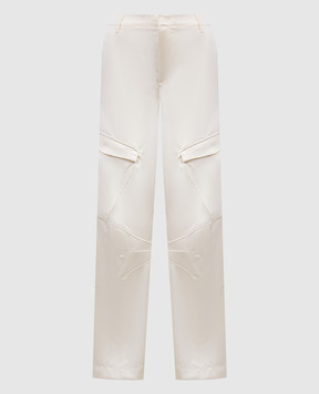 Dondup Camila logo cargo pants in beige DP700RS0046DXXX