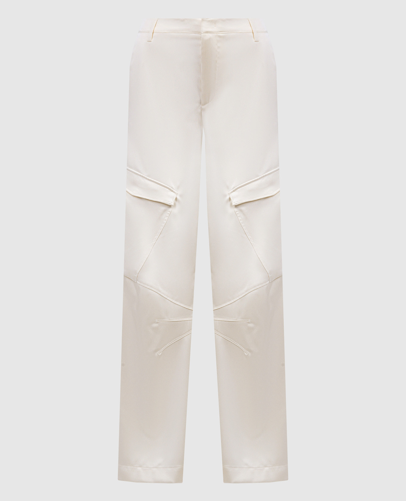 Camila logo cargo pants in beige Dondup