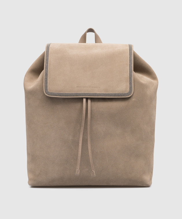 Brunello Cucinelli Suede Backpack | Brown | FARFETCH