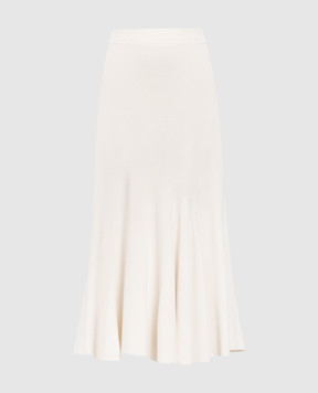 The Row Light beige silk skirt 6122Y475