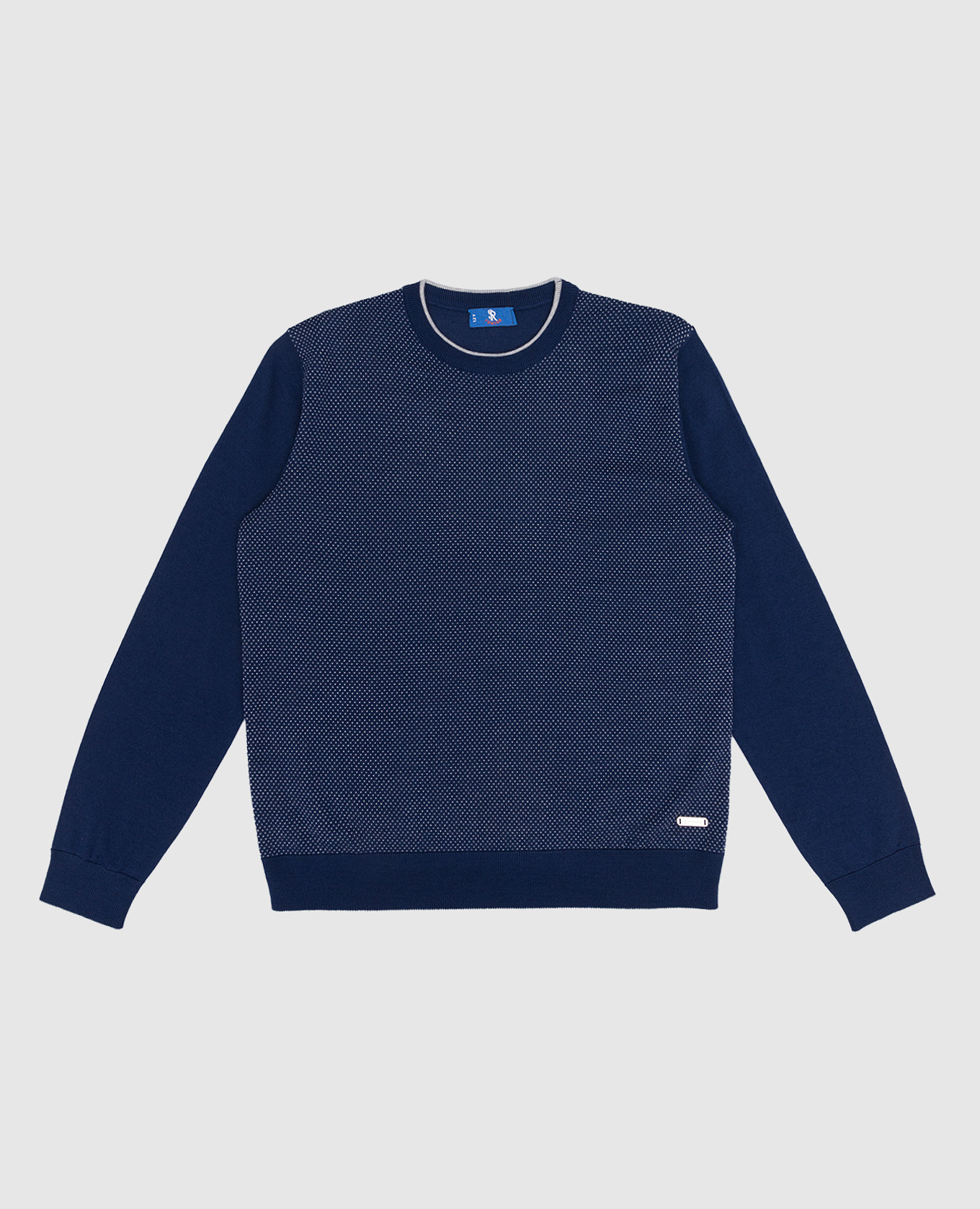

Children's blue jumper made of wool in a woven pattern Stefano Ricci