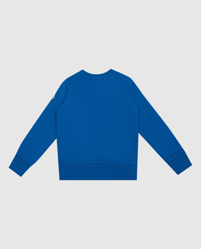 Moncler ENFANT Children's blue sweatshirt with a logo 8G00002899PS810