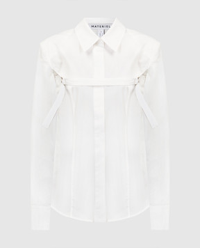 Materiel White shirt with straps MRE24N1959SRWT
