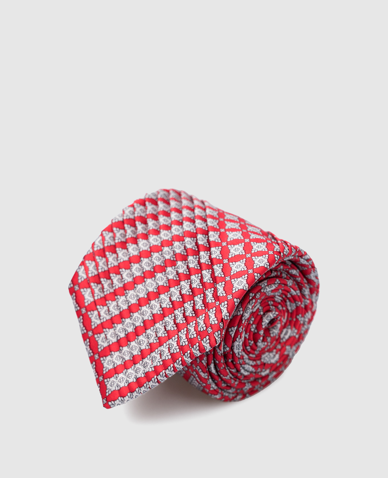 Children's red patterned silk tie stefano ricci