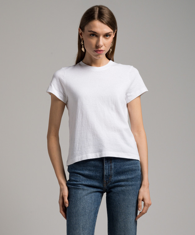 Khaite - Emmylou white t-shirt with logo patch 2266138W138